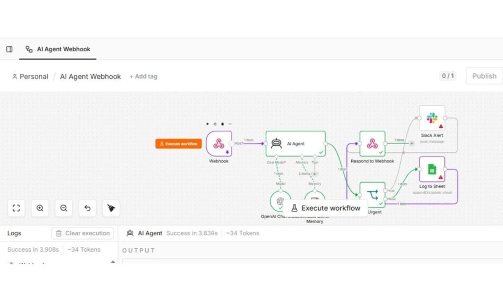 Multi modal AI automated vendor invoice processing workflow pipeline inside n8n