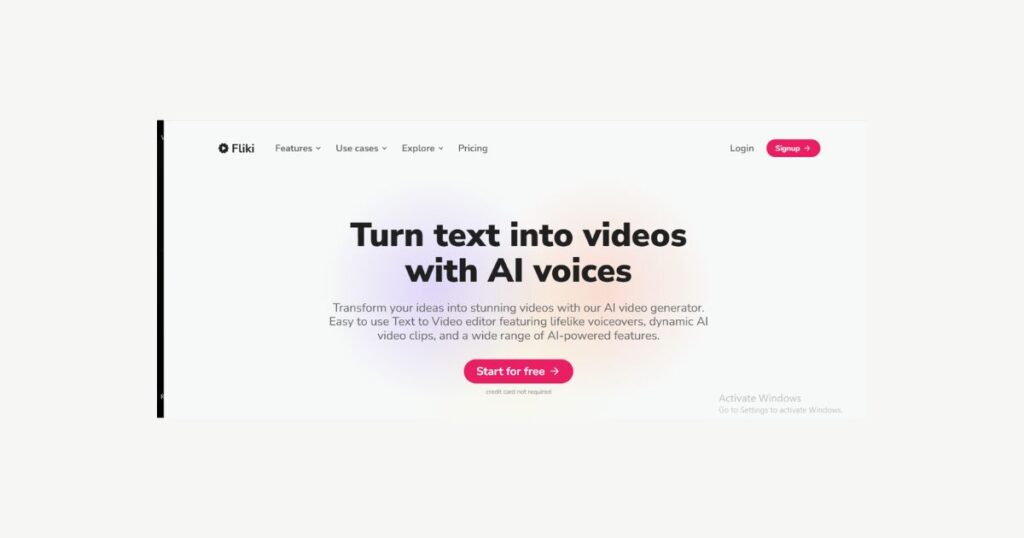 Fliki – AI Text-to-Video Tool