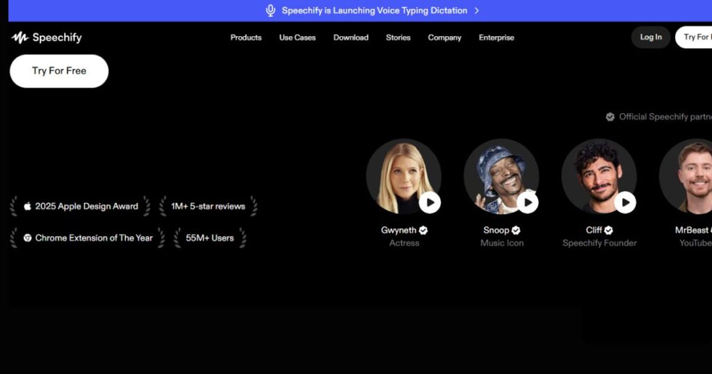  Speechify – AI Text-to-Speech
