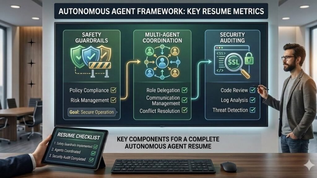 Autonomous Agent Framework Critical Resume Metrics Infographic